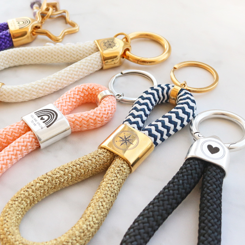 Inspiraci&oacute;n para crear llaveros a la moda con cord&oacute;n estilo marino