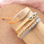 Pulseras y pendientes con fornituras de acero inoxidable 