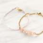 Pulseras y pendientes con fornituras de acero inoxidable 