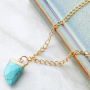 Collares y pendientes con piedras naturales