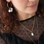 Elaboraci&oacute;n de joyas minimalistas con perlas de agua dulce y fornituras para pendiente base doradas