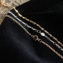 &iexcl;Esta es la nueva tendencia oto&ntilde;o-invierno &lsquo;19/&rsquo;20! Pendientes, pulseras y collares con cadena jasseron y colgantes de cristal.