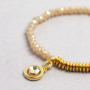 Pulseras y pendientes personalizado con los colgantes met&aacute;licos DQ letras