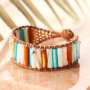 Joyer&iacute;a de verano con abalorios concha tubo