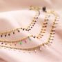 Inspiraci&oacute;n de joyer&iacute;a con la nueva cadena jasseron con clavos en color de aceite: