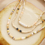 Crea un hermoso juego de joyer&iacute;a para el verano con piedras naturales abalorios disco
