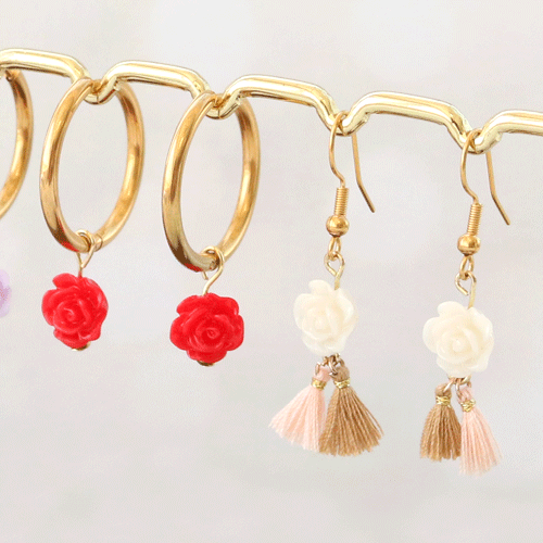 Crea bonitos brazaletes y anillos con los nuevos abalorios de rosas: