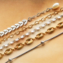Con Jasseron de acero inoxidable, puedes crear estas joyas tan modernas: 