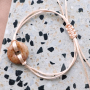 Estos bonitos pendientes y pulseras son f&aacute;ciles y r&aacute;pidos de hacer con los colgantes disco de piedra natural y las cuentas facetadas.   	 