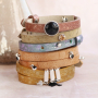 Mezcla y combina con estas hermosas pulseras Cuoio
