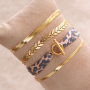 Crea sets de joyer&iacute;a con pulseras y collares en cadena de serpiente
