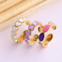 As&iacute; se llevan estos anillos de acero inoxidable en alegres colores