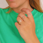 C&oacute;mo hacer anillos con abalorios de zirconia