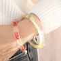 Pulseras de flores secas con pinzas para el pelo a juego