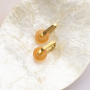 Elegantes pendientes y colgantes con piedras naturales rondeles