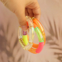 Manos a la obra con los abalorios acr&iacute;licos tubo para pulseras veraniegas  
