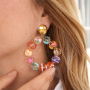 Manos a la obra con los abalorios de cristal para pendientes de moda