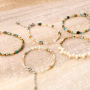  Crea bella joyer&iacute;a con abalorios de cristal con borde dorado