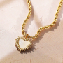 Ideas creativas con colgantes de acero inoxidable y concha para crear joyas