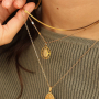 Dise&ntilde;a collares de impacto con dijes y colgantes de acero inoxidable