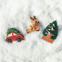 Combina & mezcla: broches navide&ntilde;os con formas festivas 