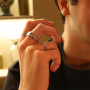 D&eacute;jate inspirar por anillos de acero inoxidable para hombre