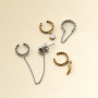 Colecci&oacute;n Statement con BY31&reg;: earcuffs con anilla(s) y pendientes de espiral