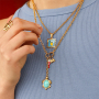 Crear collares divertidos con colgantes de acero inox y letras 