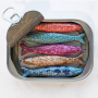 Inspiraci&oacute;n con sardinas DQ de cer&aacute;mica 